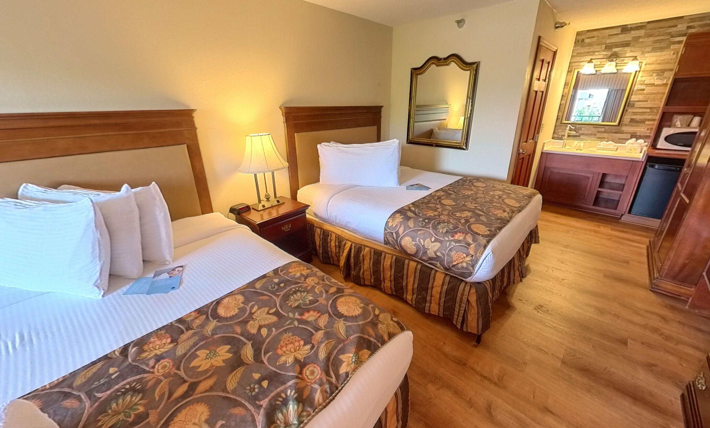 Superior Double Room, 2 Queen Beds, Mountain View (No Pets) | Premium bedding, down comforters, pillowtop beds, individually decorated