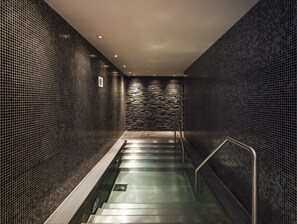 Indoor spa tub