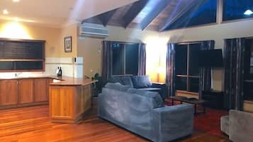 3 Bedroom Garden Spa Villa | Living area | LCD TV, DVD player