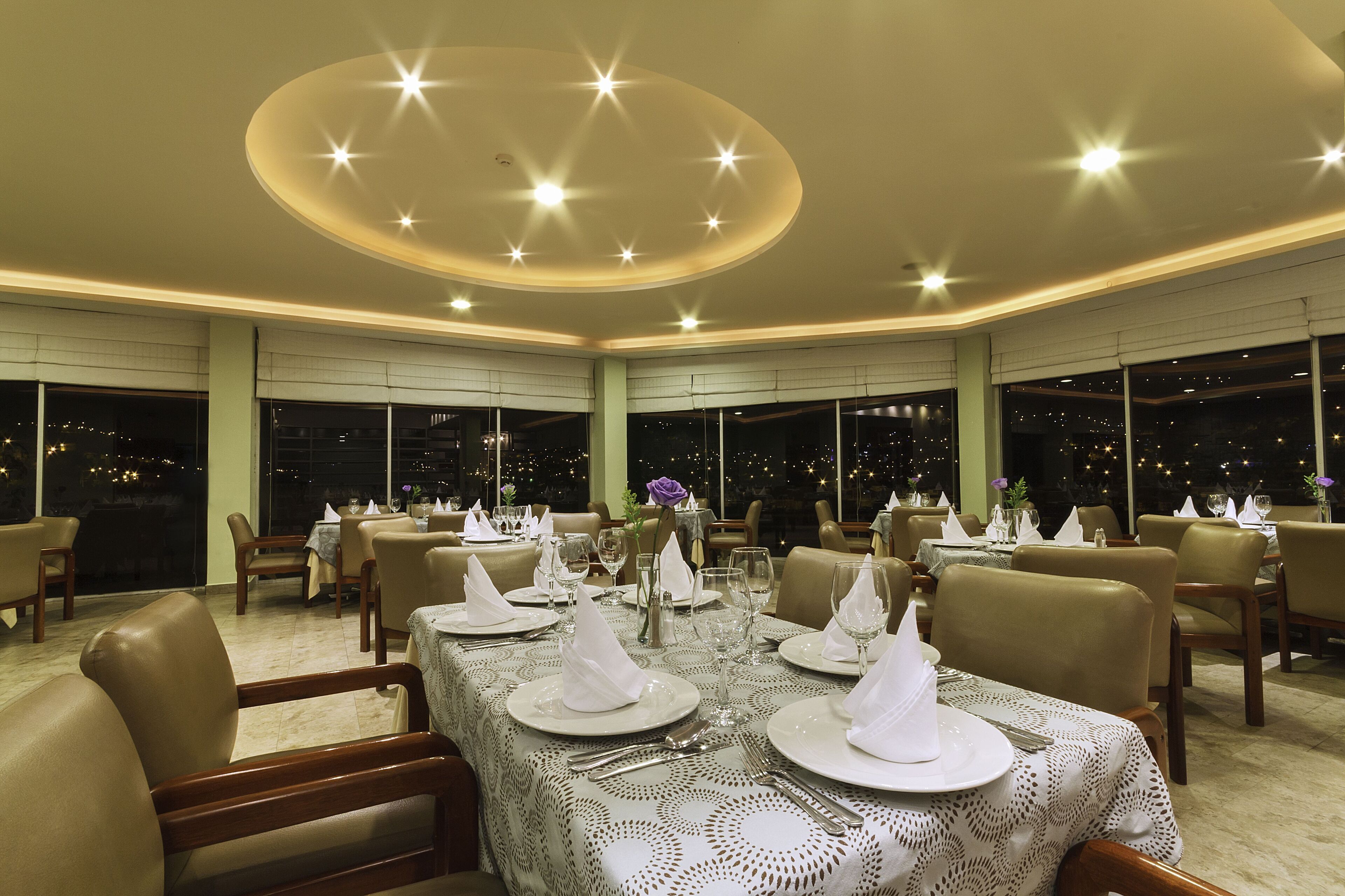 breakfast, lunch and dinner served