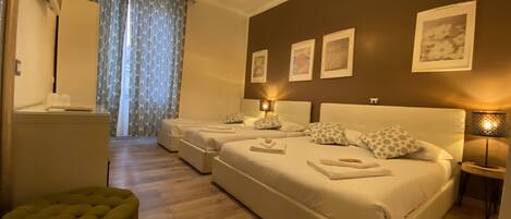 Down duvets, minibar, in-room safe, desk