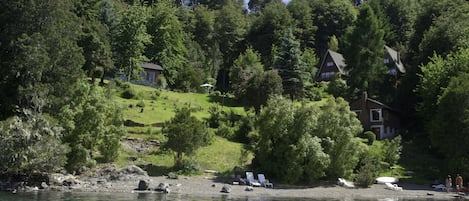 Private beach, fishing