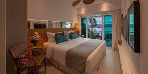 Sábanas de algodón egipcio, colchones con pillow-top y minibar 