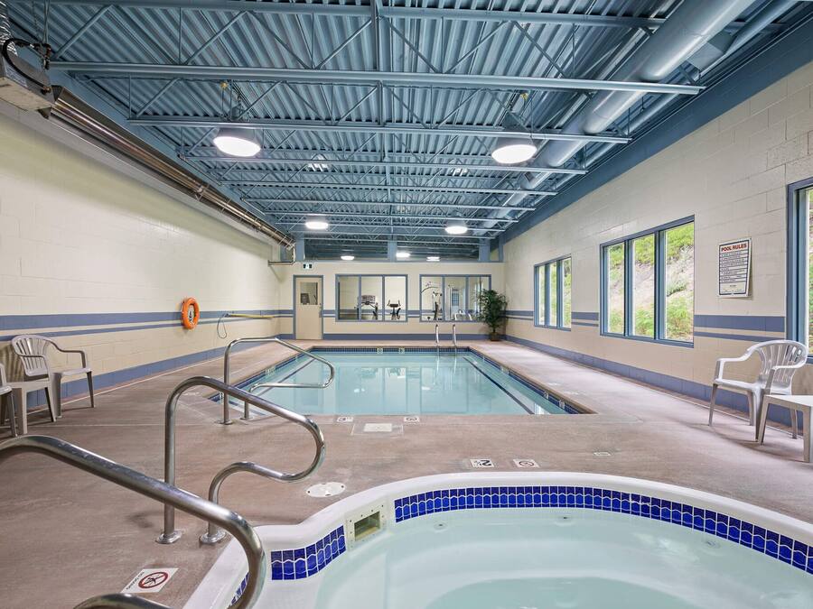 Indoor pool, outdoor pool, open 9:00 AM to 9:00 PM, sun loungers