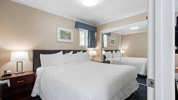 Habitación Deluxe, 1 cama King size y sofá cama, cocineta (Kitchenette Residence) | Tabla de planchar con plancha, wifi gratis y ropa de cama