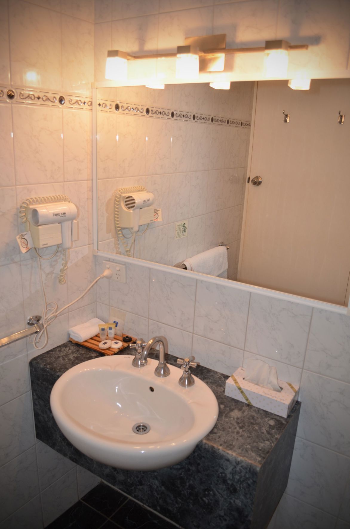 Bathroom | Shower, free toiletries, hair dryer, towels
