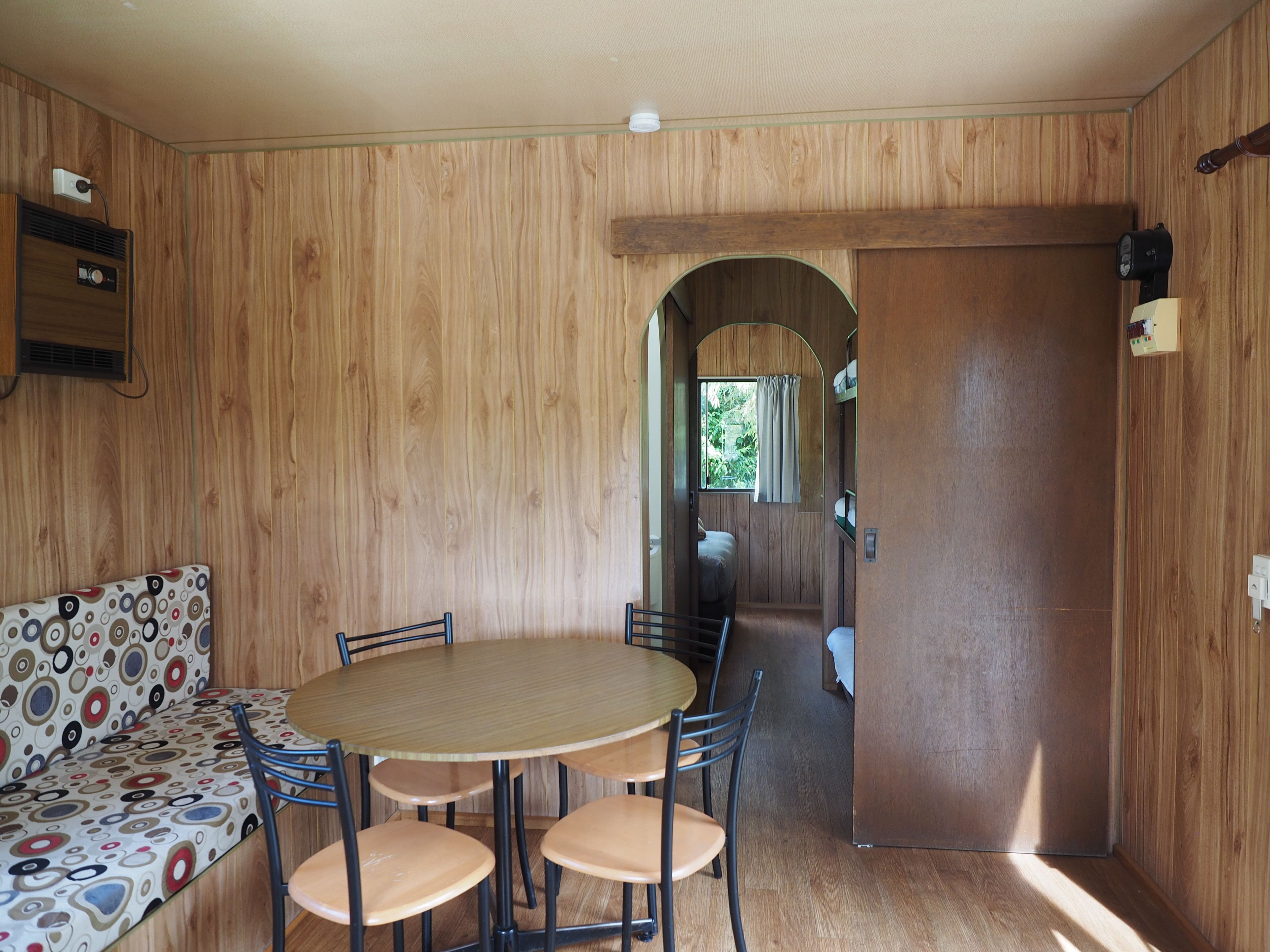 Family Cabin, 1 Bedroom | Living area | Flat-screen TV, DVD player