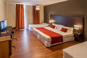 In-room safe, desk, blackout curtains, free cots/infant beds