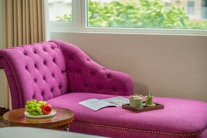 Executive-huone, kaupunkinäköala | Ylelliset vuodevaatteet, memory foam -patjalliset sängyt, minibaari