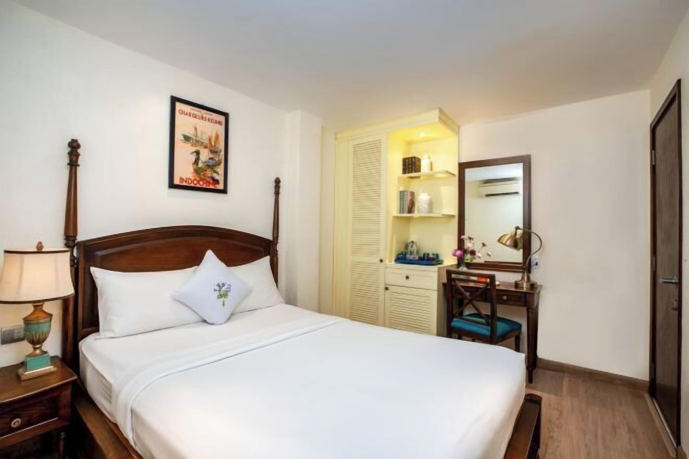 Luxe beddengoed, bedden met traagschuimmatras, een minibar