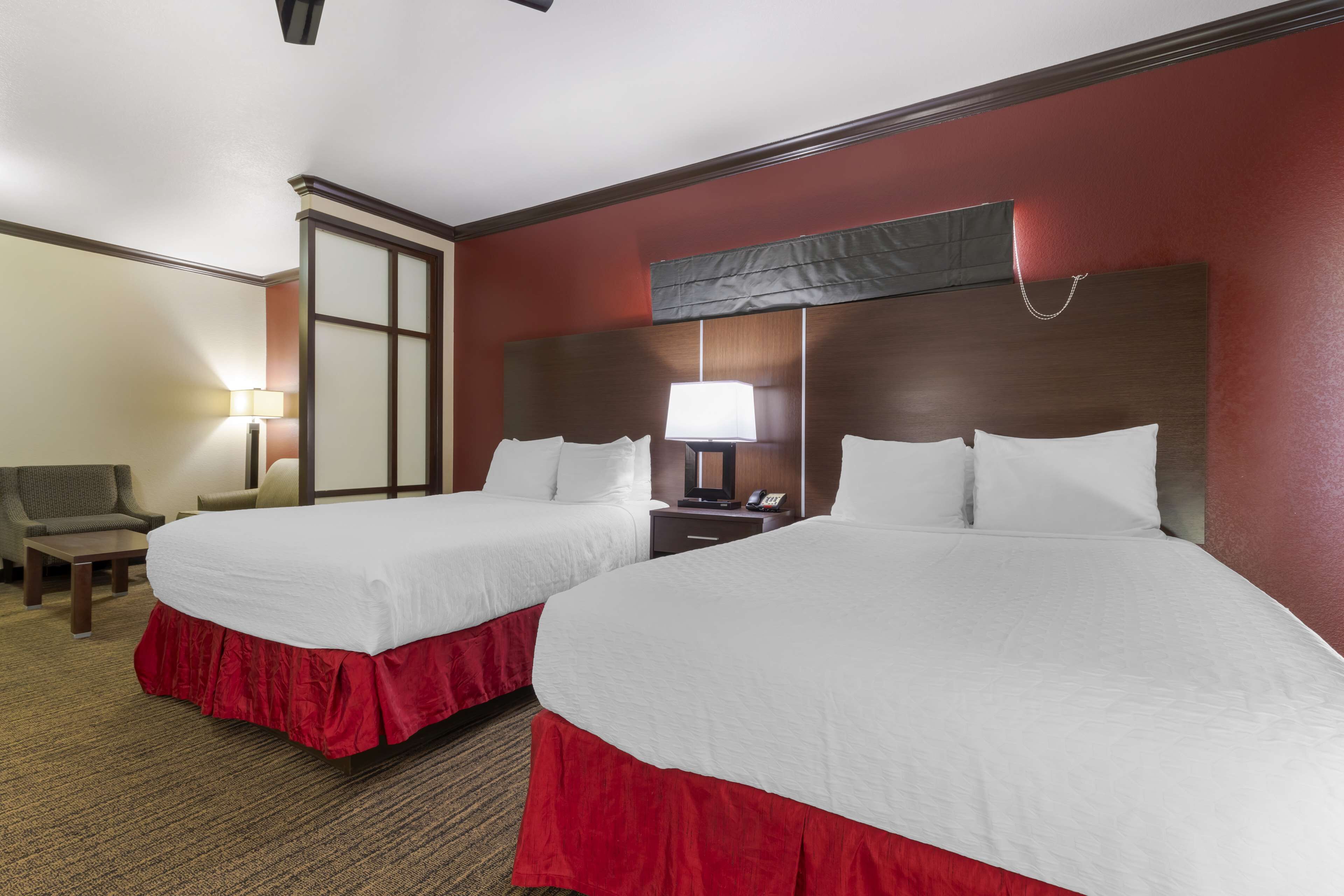 suite, 2 queen beds, non smoking, refrigerator & microwave (with sofabed) | in-room safe, desk, laptop workspace, iron/ironing board