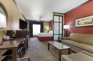 In-room safe, desk, laptop workspace, iron/ironing board