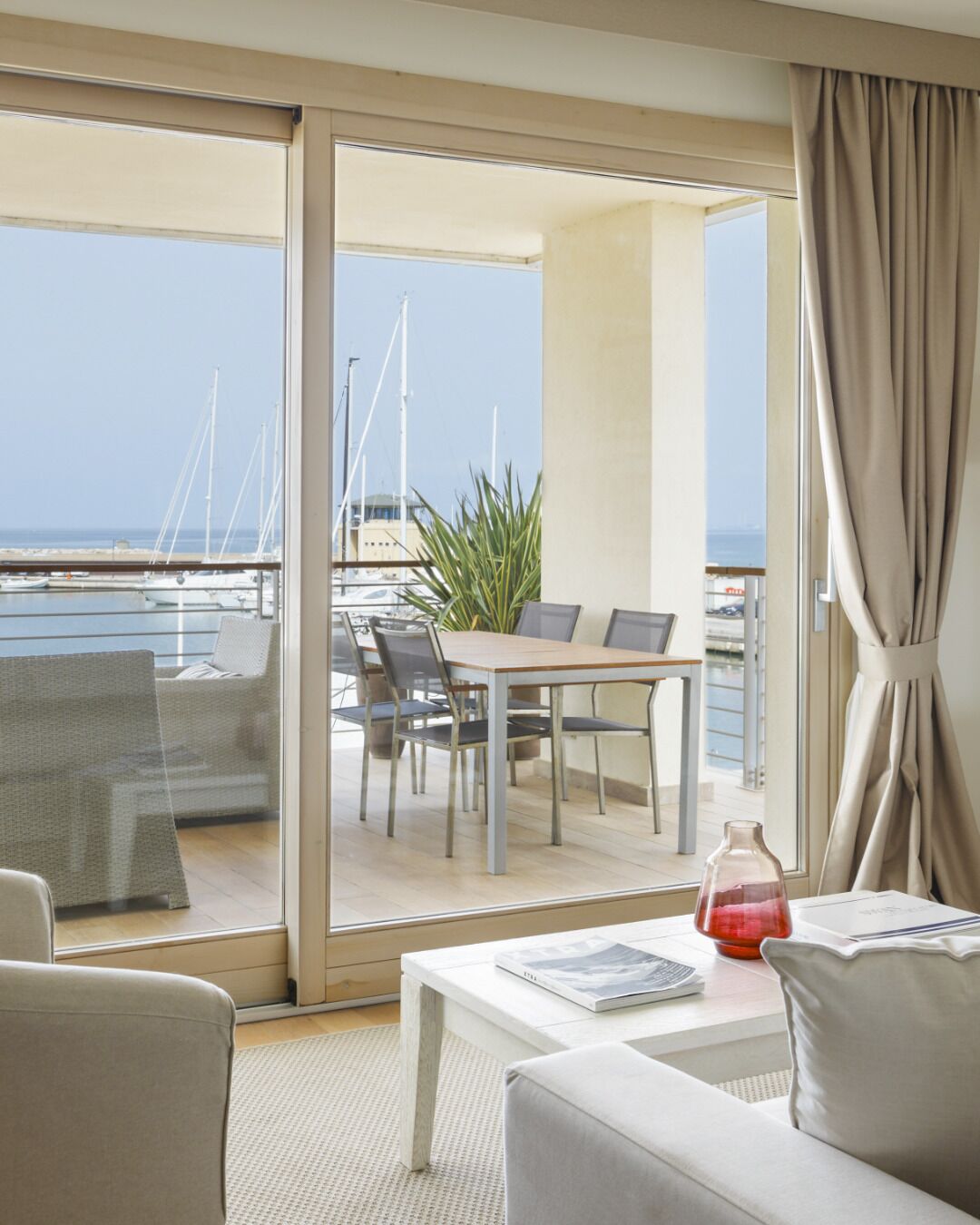 Family Suite, 2 Bedrooms, Private Bathroom, Sea Facing | Living area | 32-inch flat-screen TV with cable channels, TV, DVD player