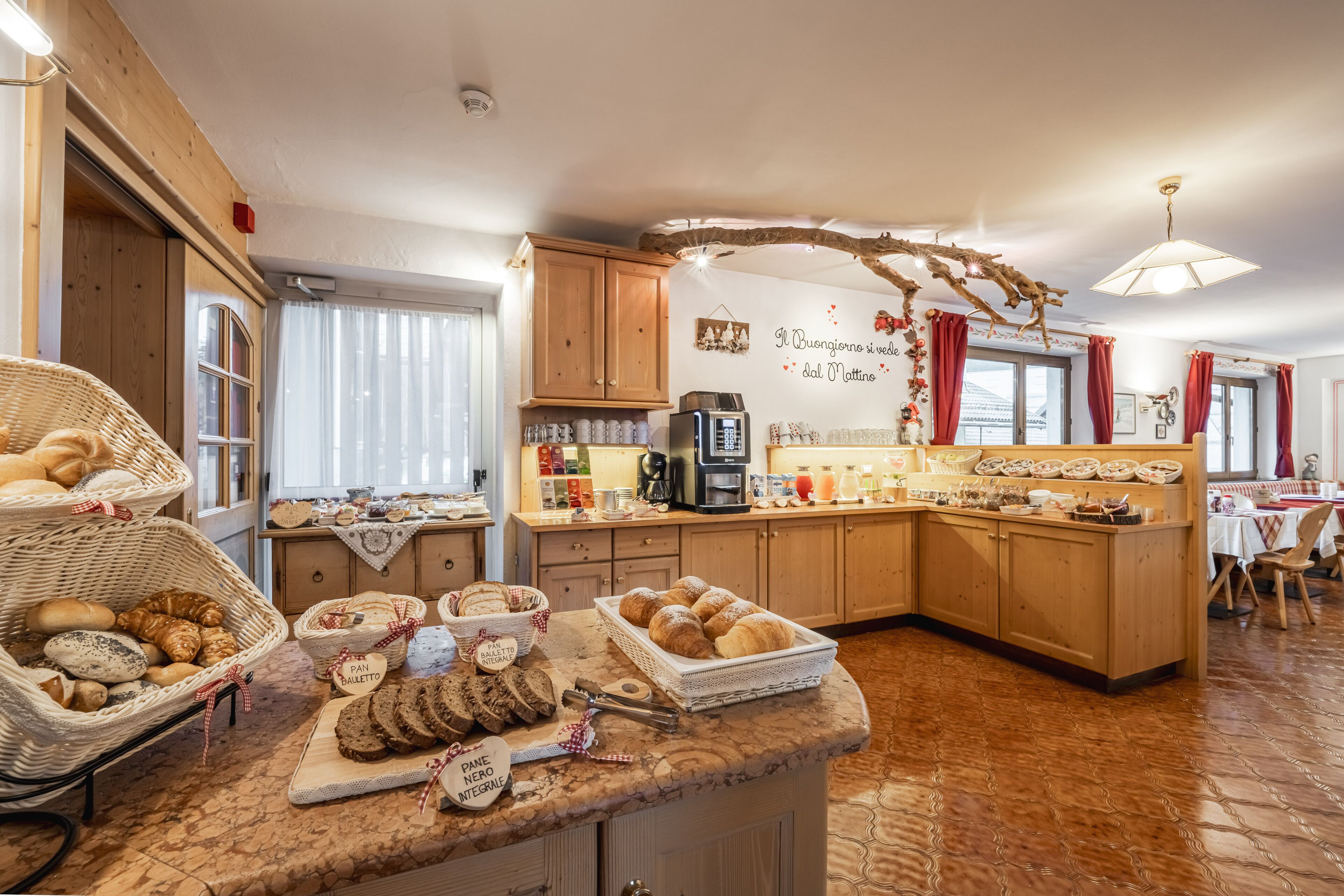 daily buffet breakfast (eur 14 per person)