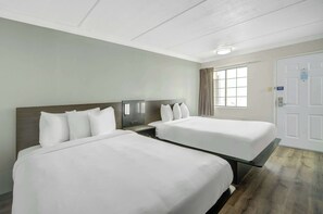 Deluxe Room, 2 Queen Beds, Non Smoking, Refrigerator & Microwave | Hypo-allergenic bedding, desk, laptop workspace, blackout drapes