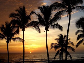 On the beach, beach towels