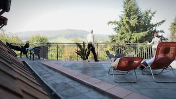 Blick von der Unterkunft