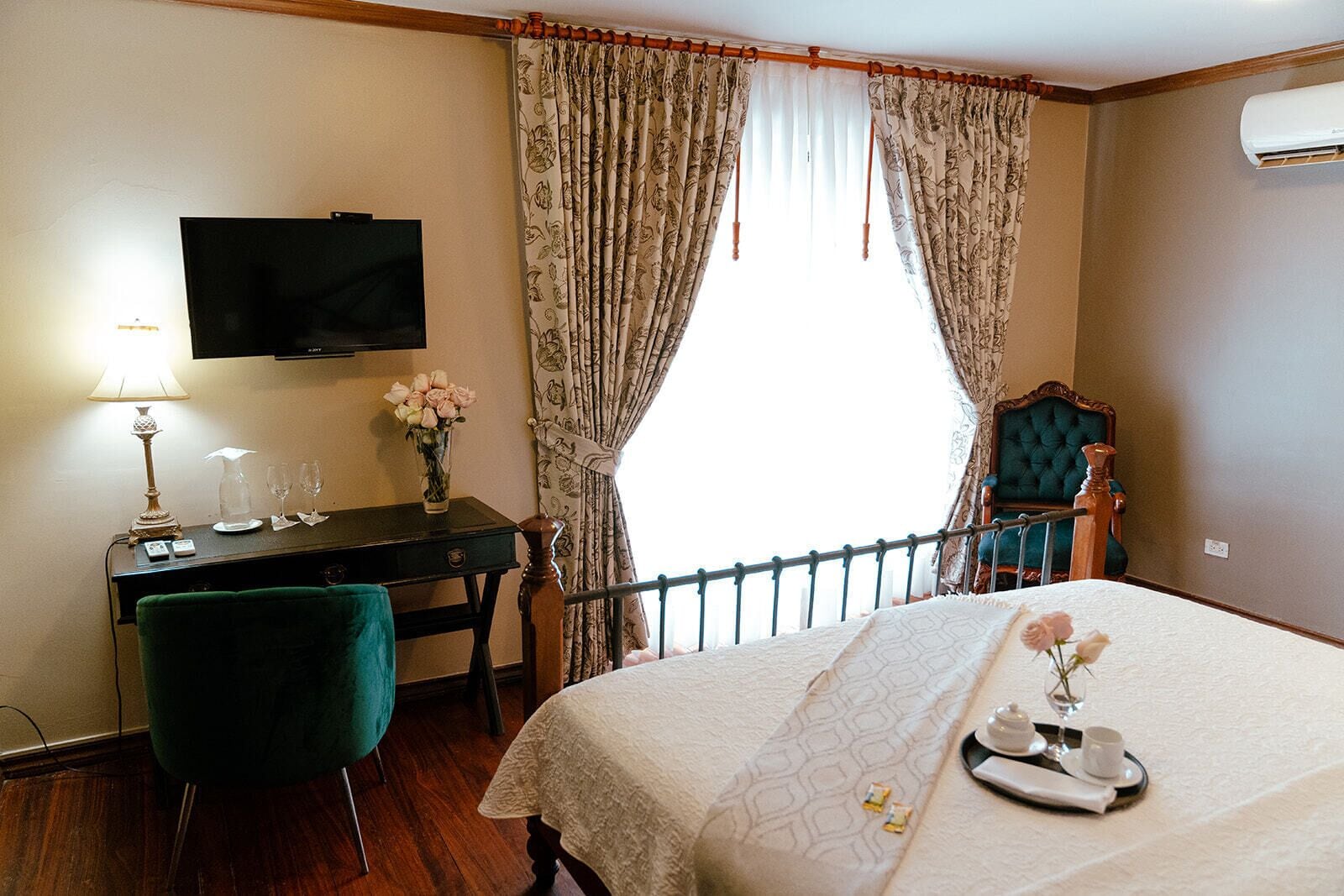 down duvets, pillow-top beds, in-room safe, individually furnished