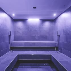 Un sauna, baño turco, tratamientos faciales, masajes