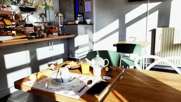 Daily buffet breakfast (EUR 12 per person)