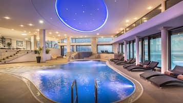 Indoor pool, seasonal outdoor pool