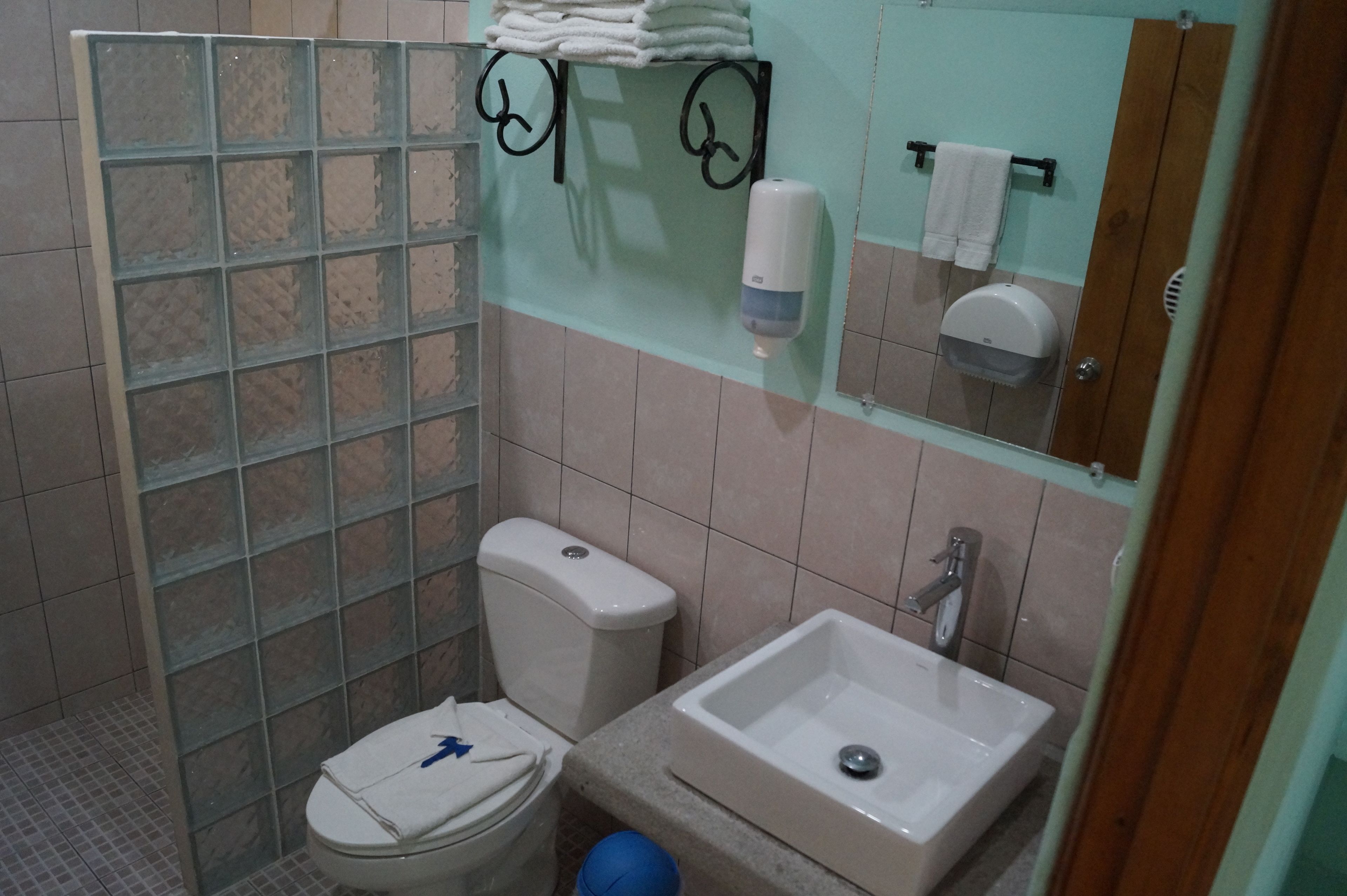 superior triple room, 6 bedrooms, ensuite, poolside | bathroom | shower, designer toiletries, hair dryer, towels