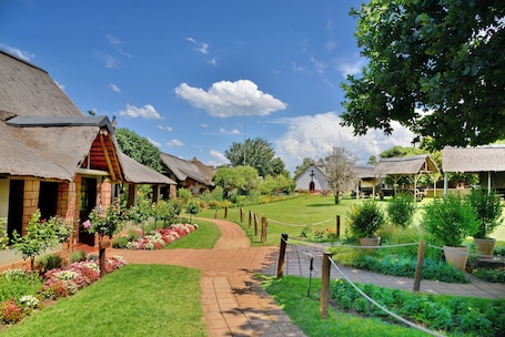 Property grounds. African Hills Safari Lodge & Spa