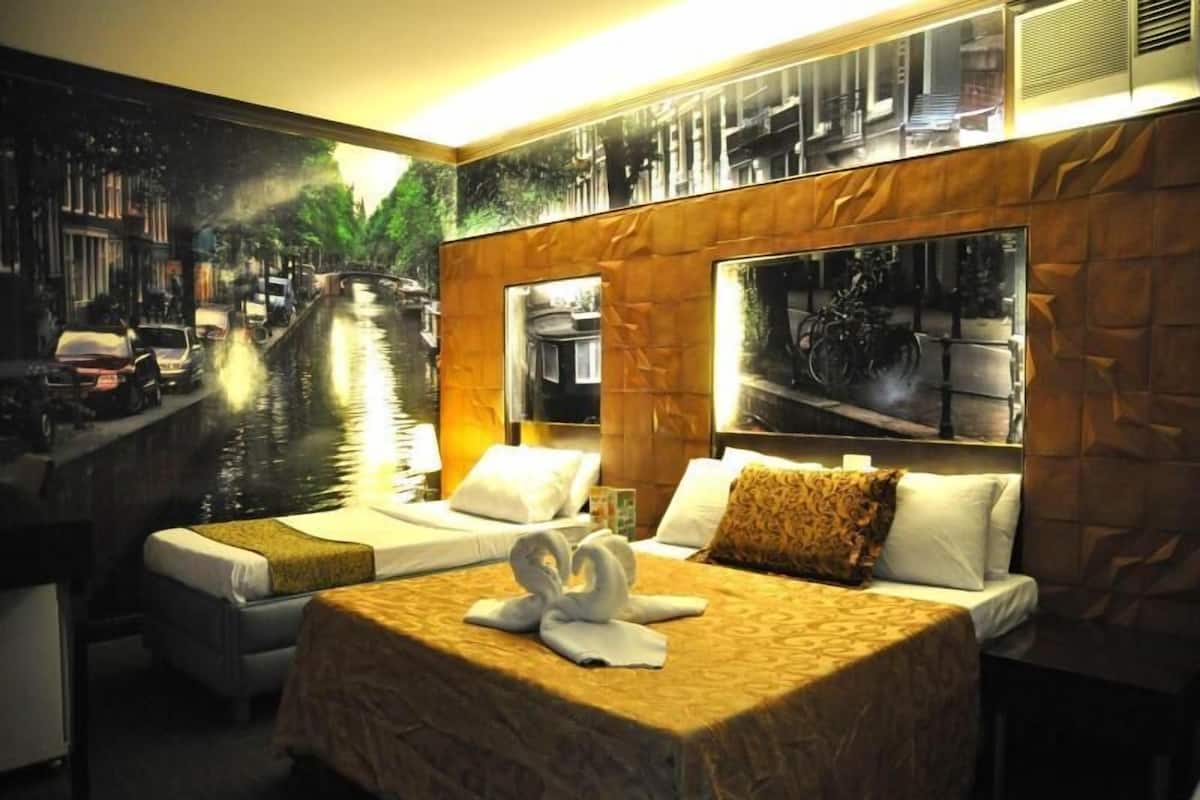 Safe på rommet, ekstrasenger (mot et tillegg) og wi-fi (inkludert)