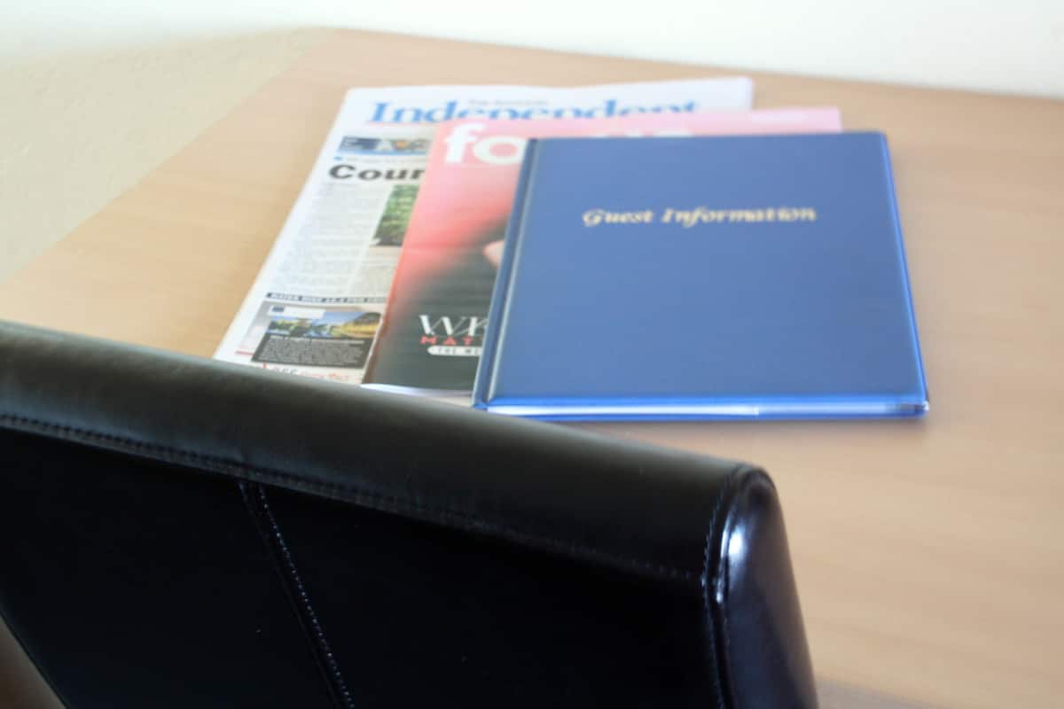 In-room business center