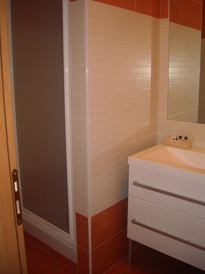 Ducha, artículos de higiene personal de diseño, secador de pelo y bidé