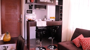 Opções para refeição no quarto