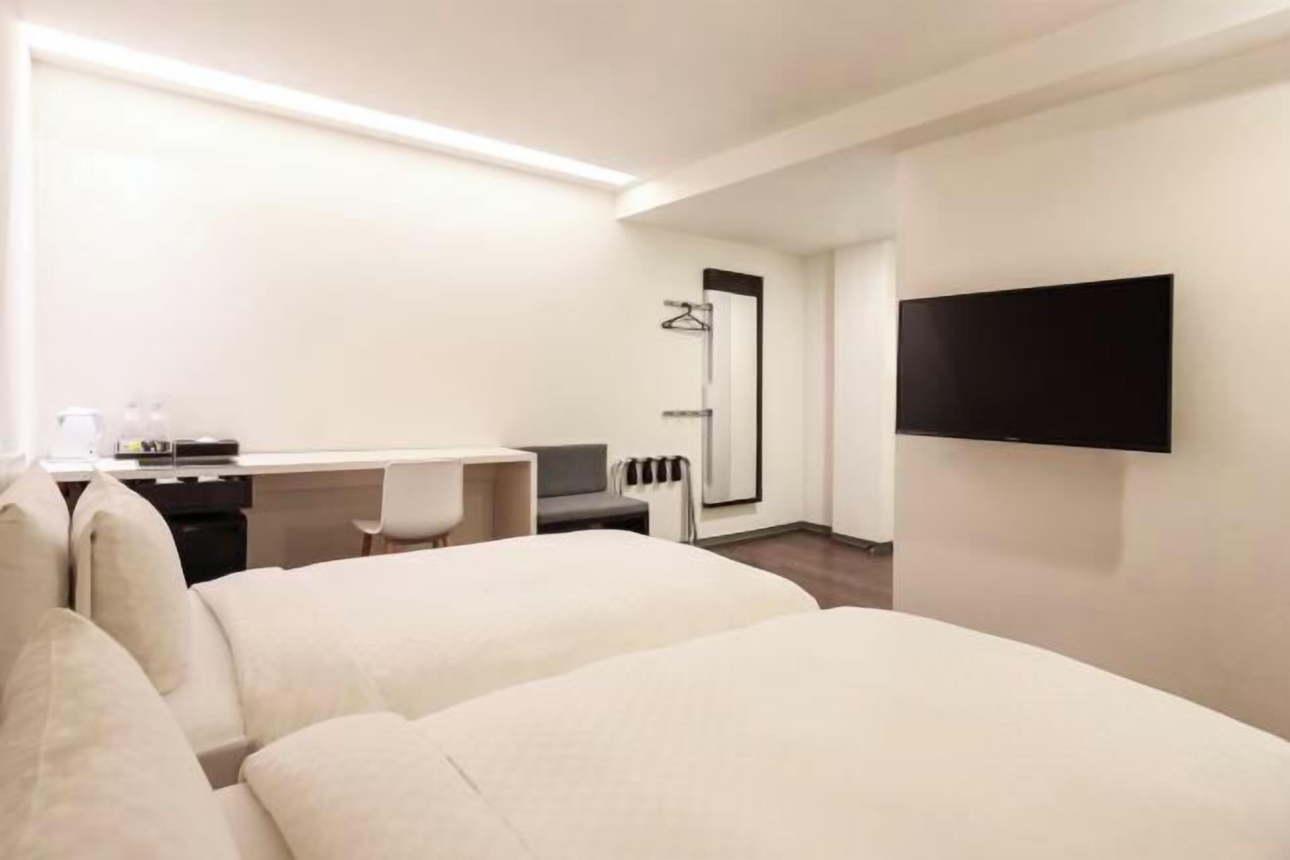 1 slaapkamer, luxe beddengoed, donsdekens, een minibar