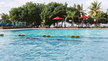 Kolam renang terbuka, payung kolam