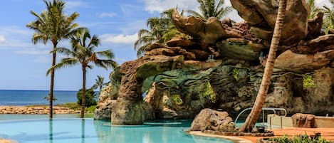 3 outdoor pools, cabanas (surcharge), pool umbrellas