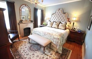 Suite, 1 King Bed | Premium bedding, pillowtop beds, in-room safe, individually decorated - The Campbell Hotel on Route 66 (Tulsa)