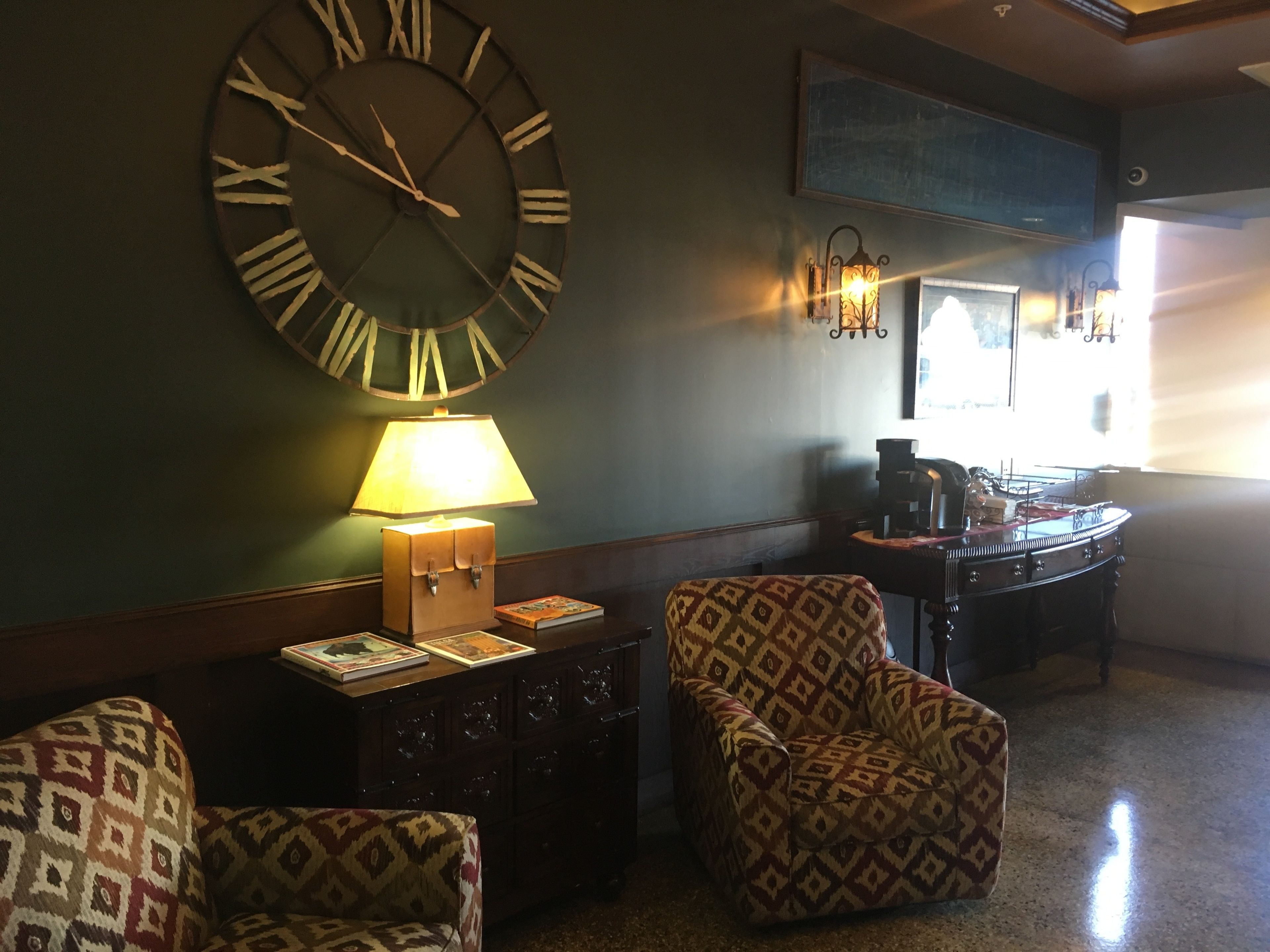 Sittområde i lobbyn