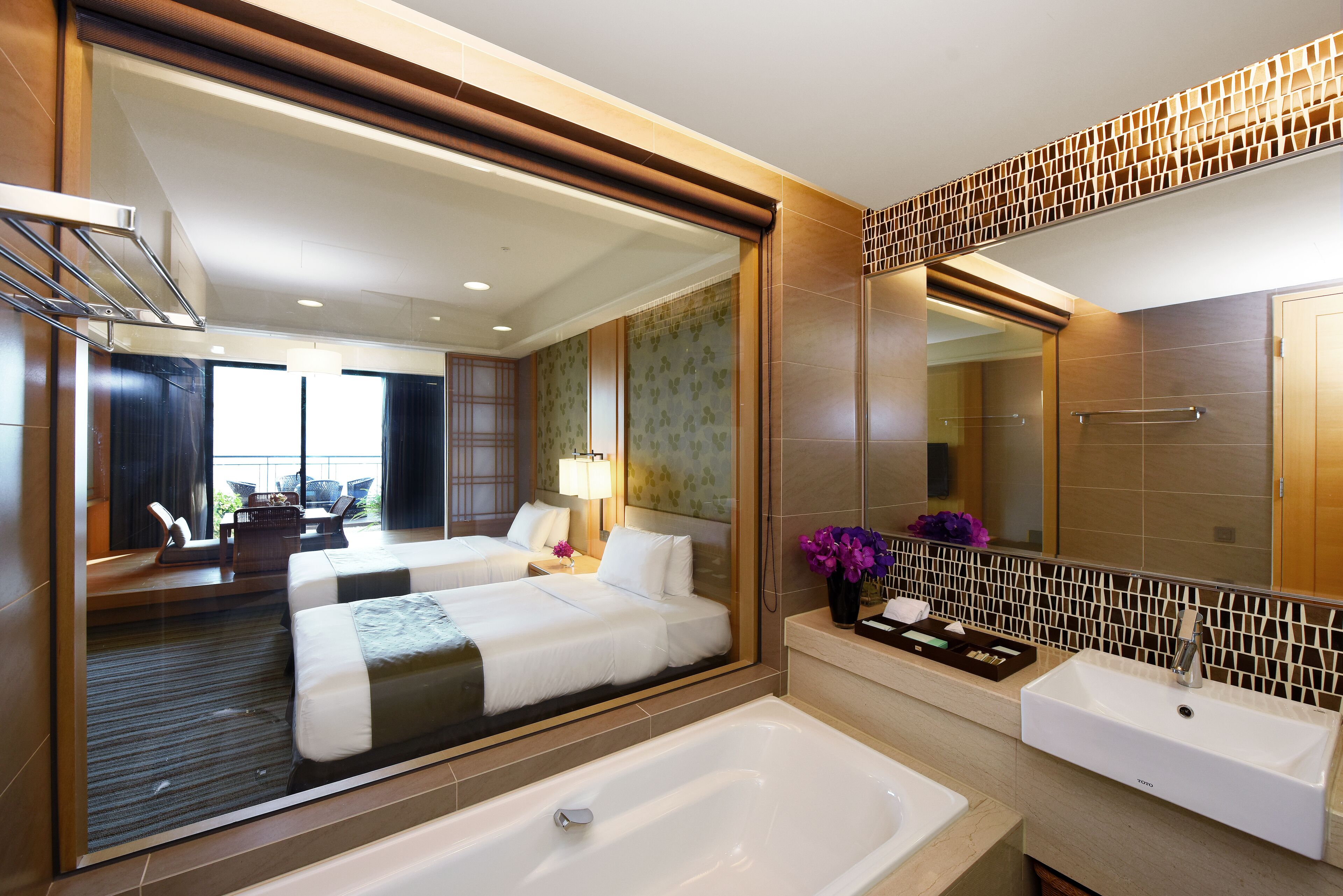 twin room, multiple beds, sea view (japanese style) | 1 bedroom, minibar, in-room safe, blackout curtains