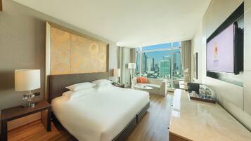 Premium bedding, in-room safe, desk, iron/ironing board (on request)