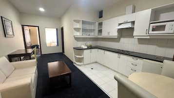 1 slaapkamer, luxe beddengoed, een minibar, een kluis op de kamer
