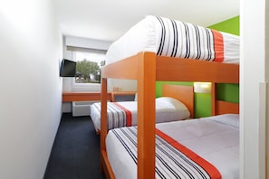 Desk, iron/ironing board, free WiFi, bed sheets