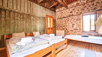Triple Room | Premium bedding, desk, laptop workspace, blackout curtains