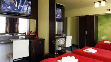 Desk, iron/ironing board, free WiFi