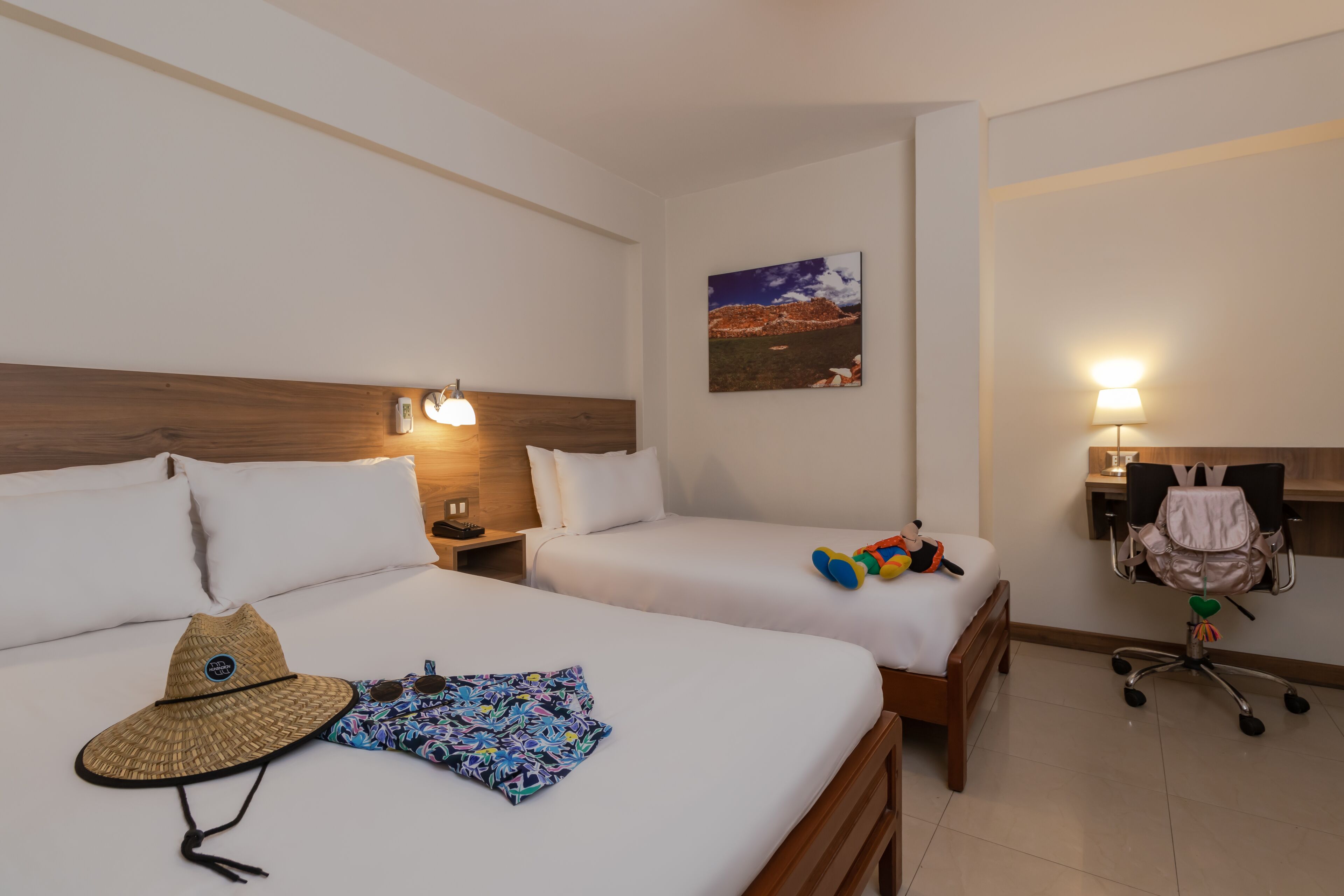 Family Double Room | In-room safe, desk, laptop workspace, iron/ironing board