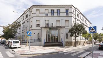 Façana frontal de l'allotjament