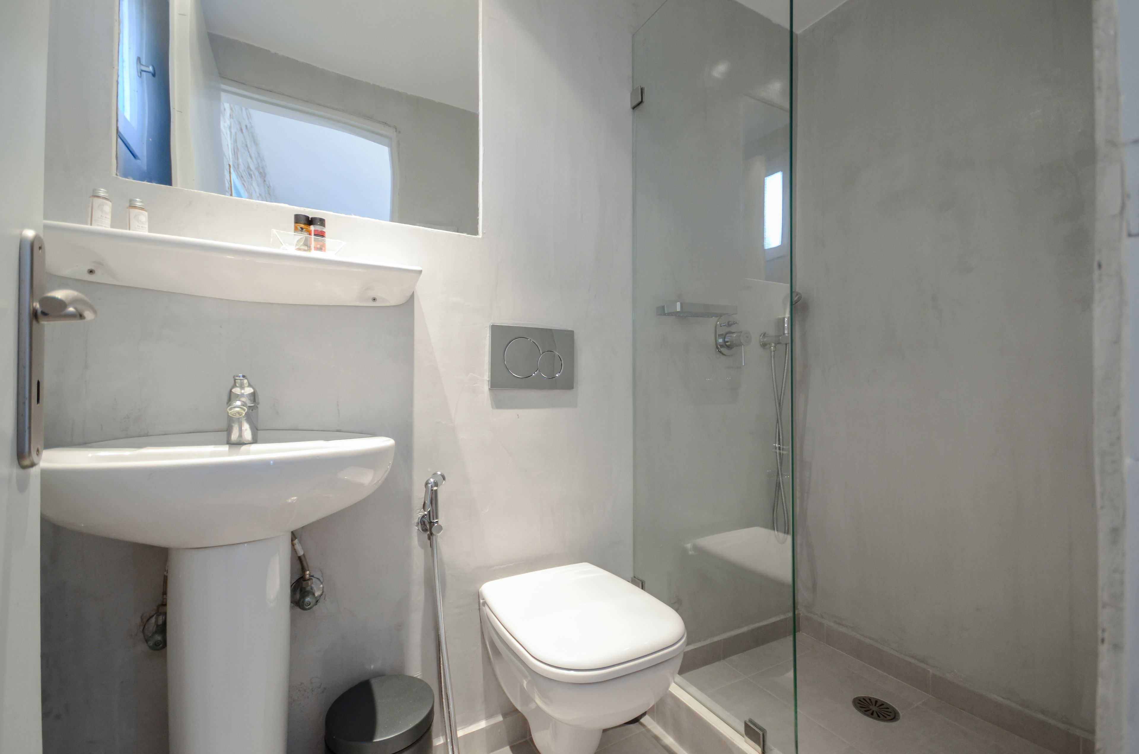 free toiletries, hair dryer, towels