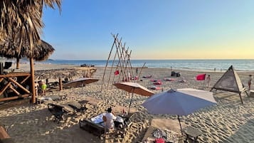 Accommodatie ligt op het strand, massage op het strand