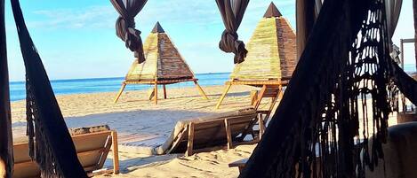 Plage, massages sur la plage