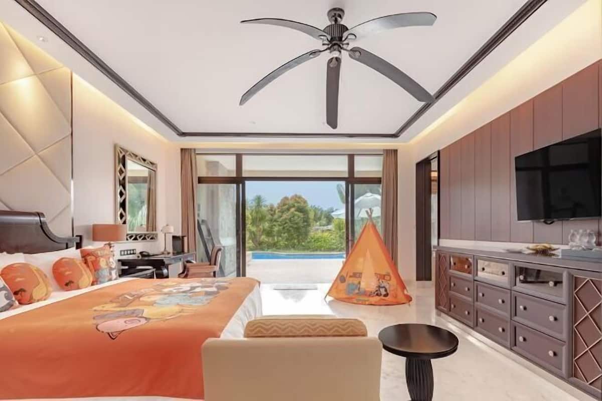 1 Schlafzimmer, hochwertige Bettwaren, Daunenbettdecken