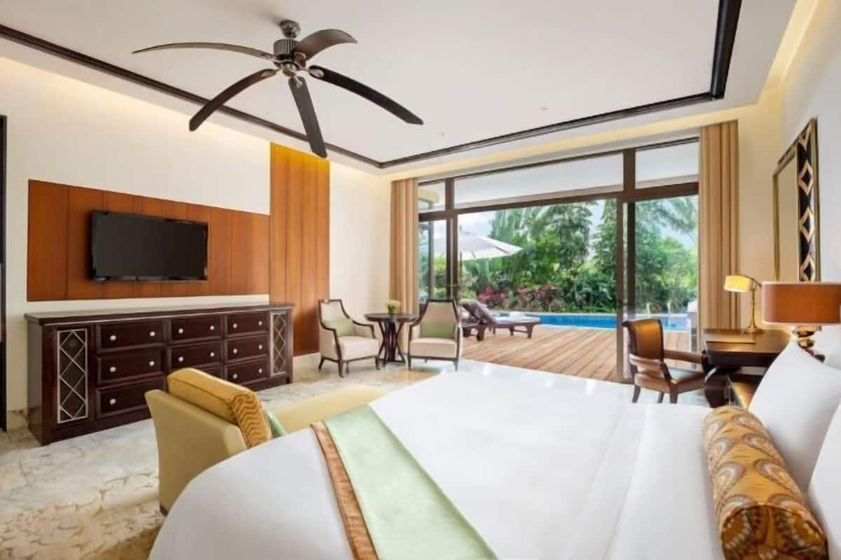 1 Schlafzimmer, hochwertige Bettwaren, Daunenbettdecken