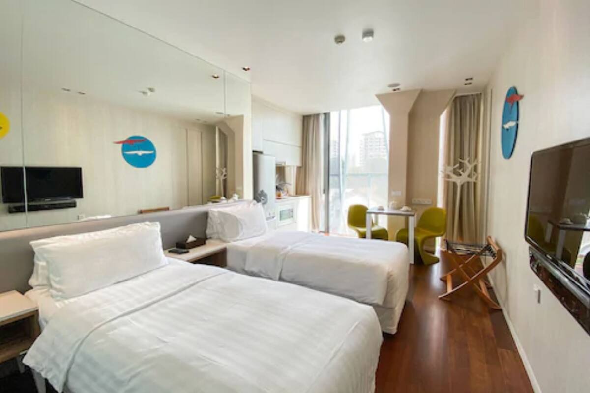 Studio Twin | 1 bedroom, premium bedding, in-room safe, individually furnished